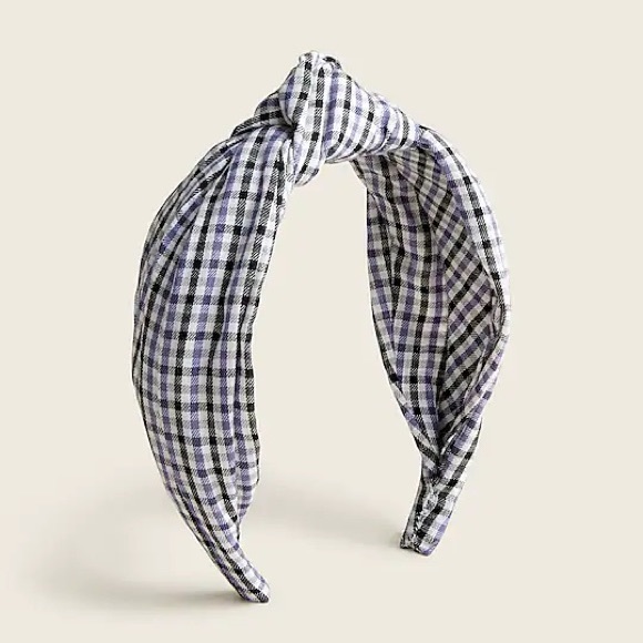 J. Crew Accessories - J. Crew Knot Headband In Lightweight Flannel